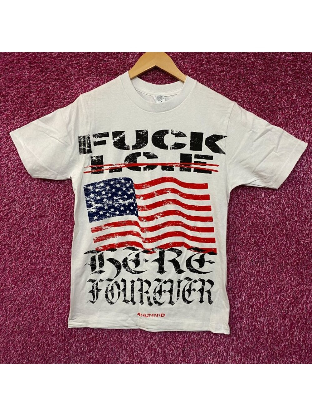 4Hunnid F Ice Here Forever Graphic T-Shirt Small